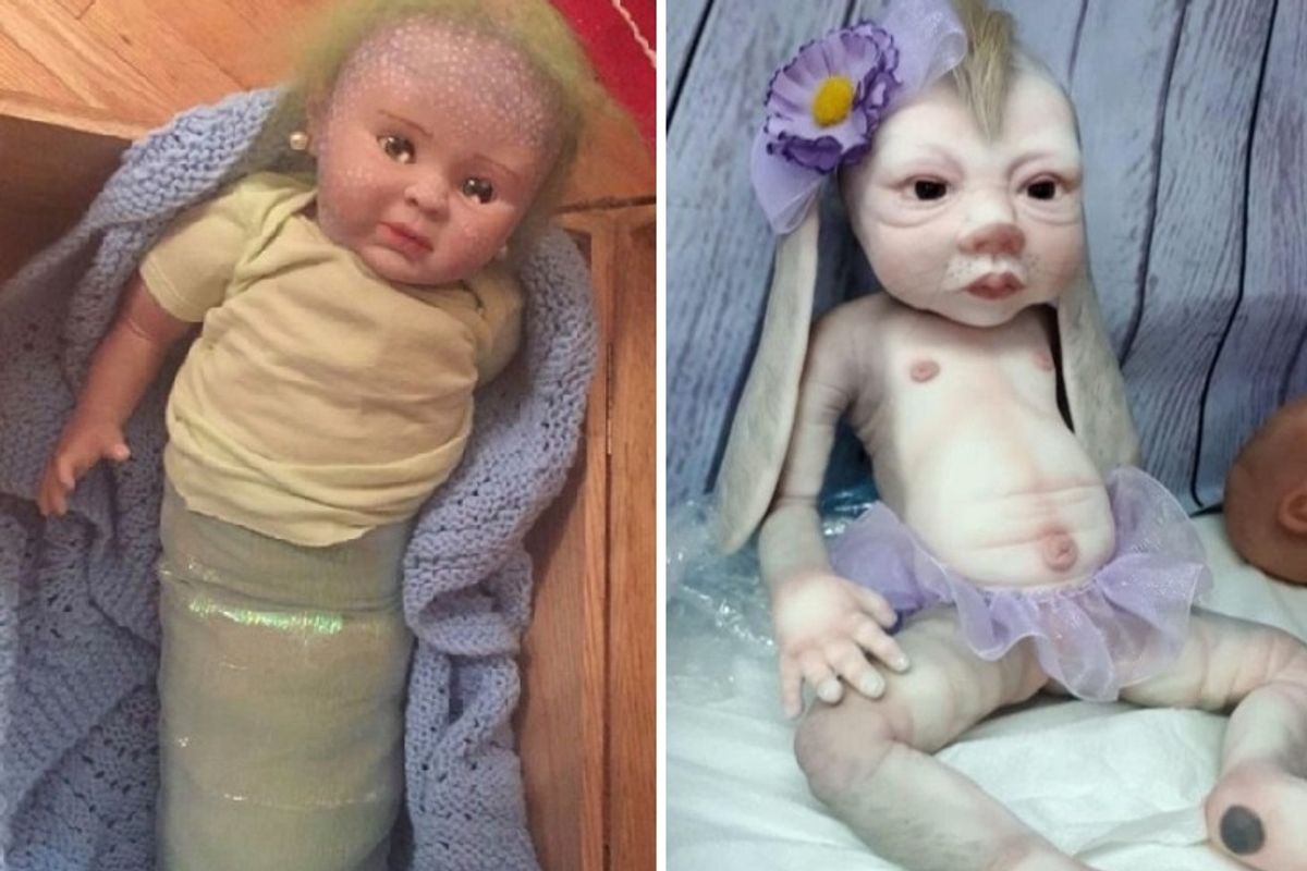 Mermaid Baby doll from Etsy