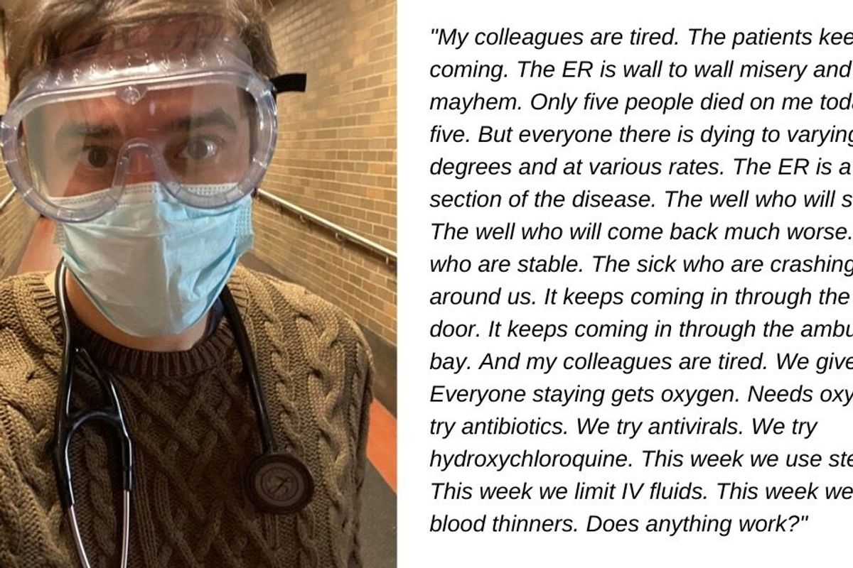 People frustrated with lockdowns need to read this ER doctor's COVID-19 journal entries