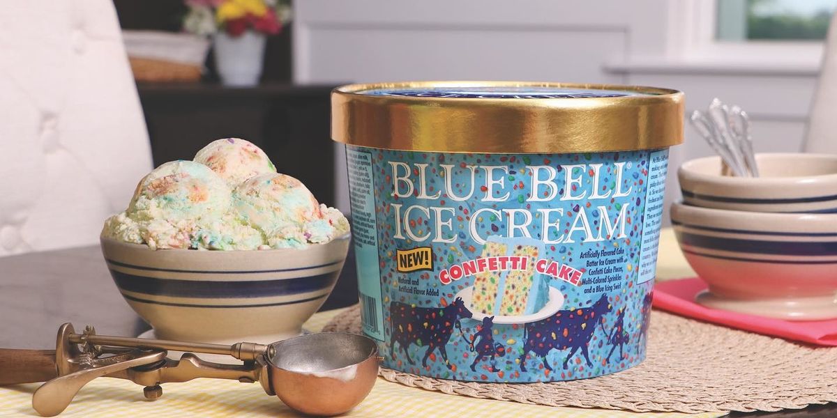Blue Bell just released a new Confetti Cake Ice Cream so get ready to