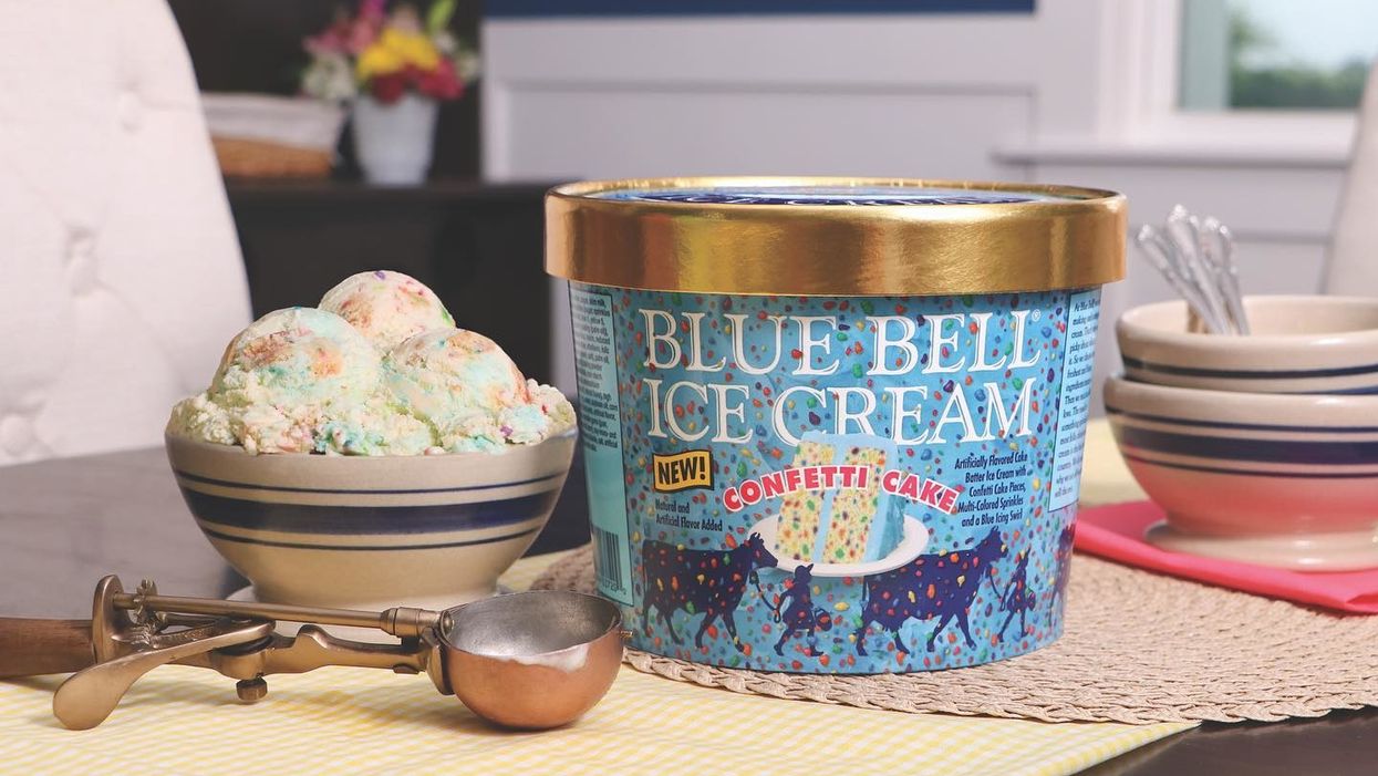 Blue Bell just released a new Confetti Cake Ice Cream so get ready to party
