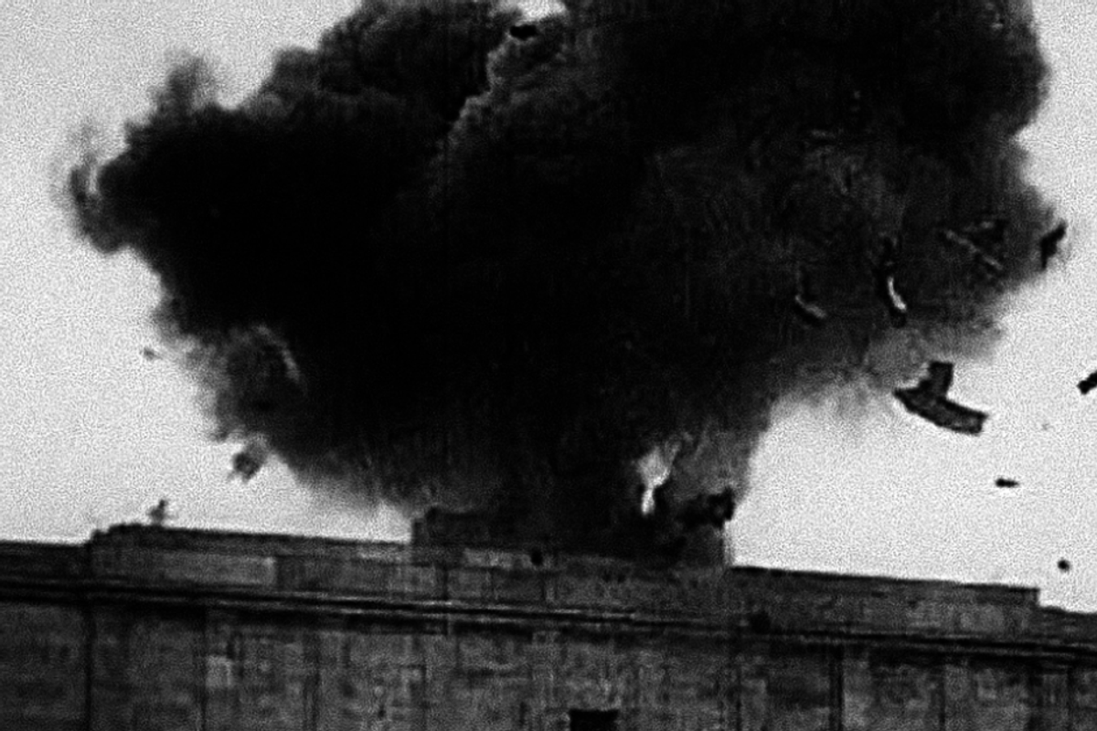 75 years ago, the U.S. blew up a giant swastika in Nazi Germany and it's still so satisfying to watch