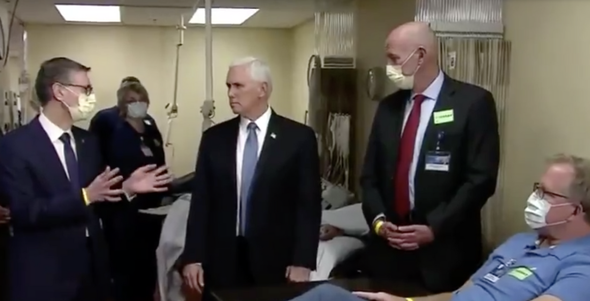 The Mayo Clinic Threw Mike Pence Under the Bus for Not Wearing a Mask During His Visit in a Now Deleted Tweet