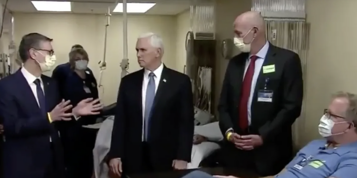 The Mayo Clinic Threw Major Shade at Mike Pence in a Now Deleted Tweet After He Visited Without Wearing a Mask