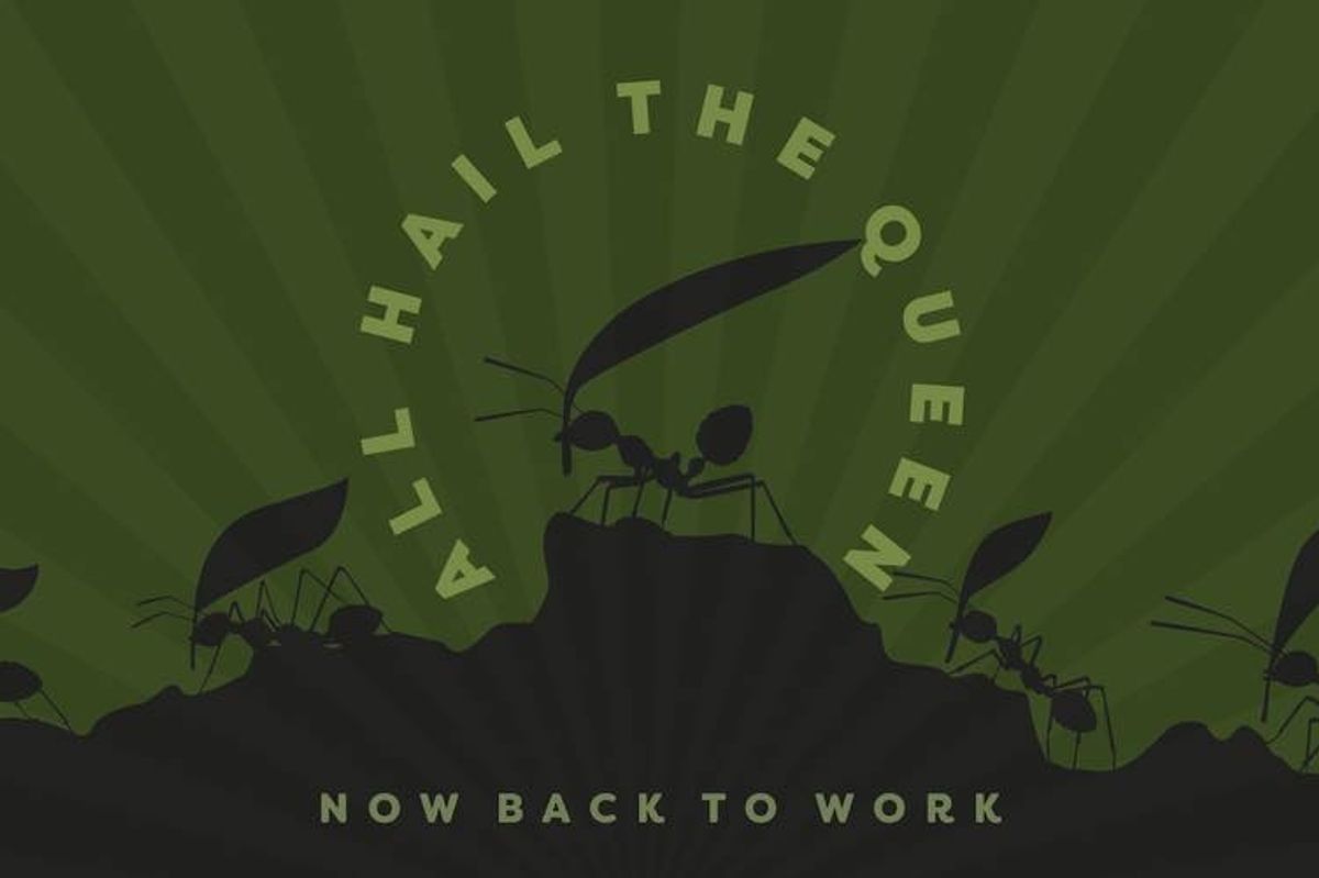 "A group where we all pretend to be ants in an ant colony."