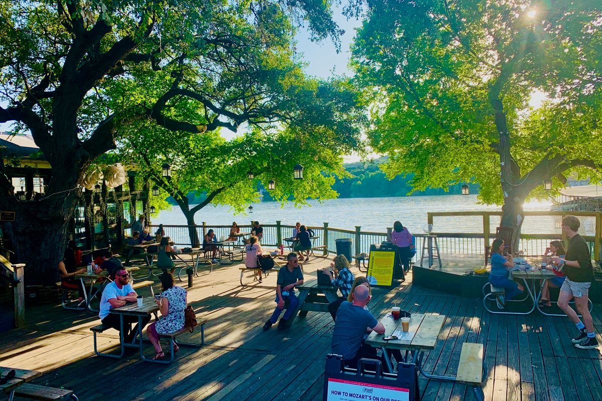 Mozart's Lake Austin patios