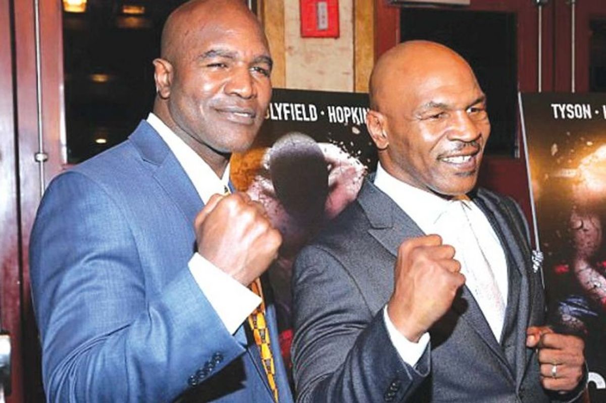 Mike Tyson and Evander Holyfield