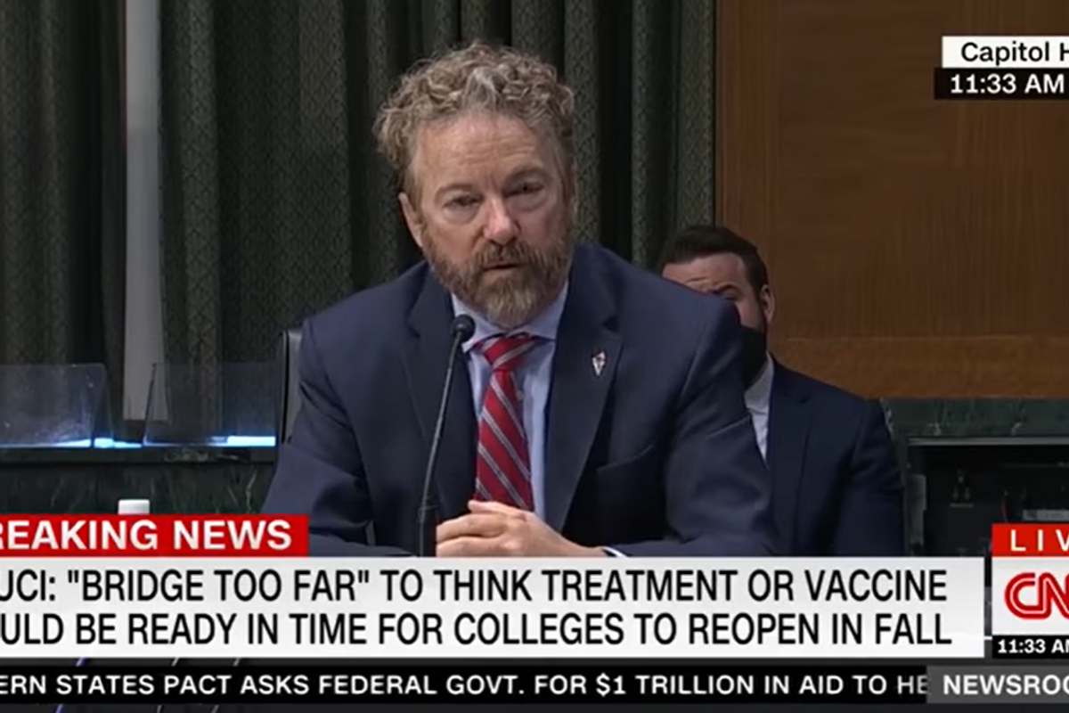 Time For More Bad COVID-19 Advice From Your Favorite Senate Idiot, Rand Paul!
