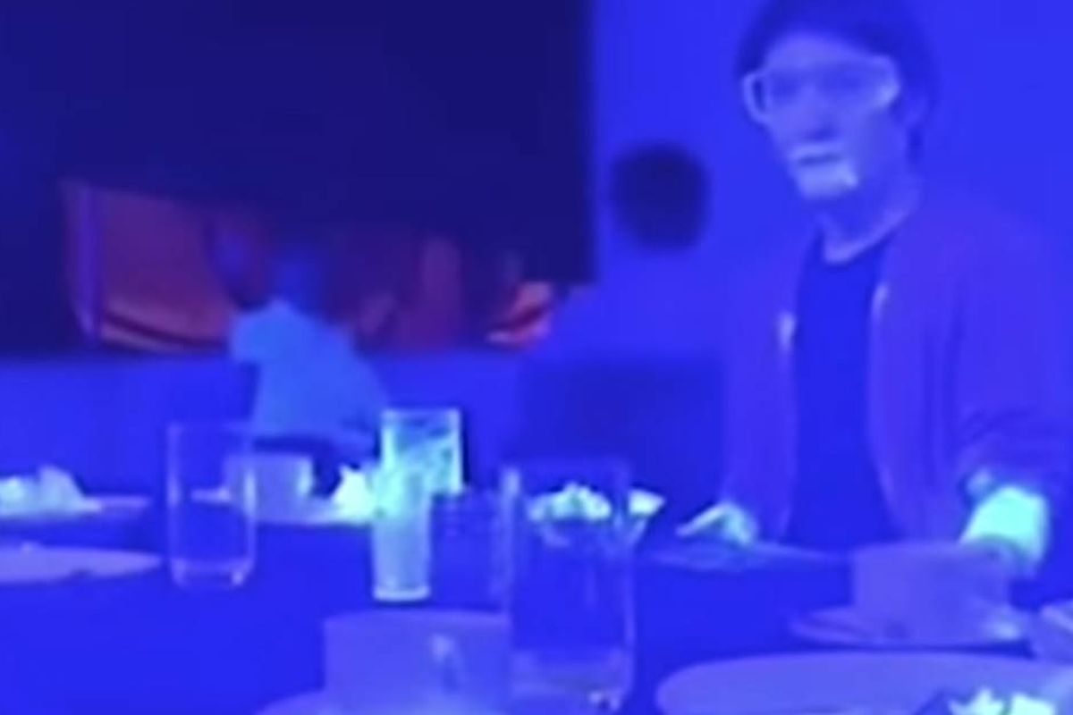 Eye-opening black light experiment shows how easily COVID-19 can spread in a restaurant