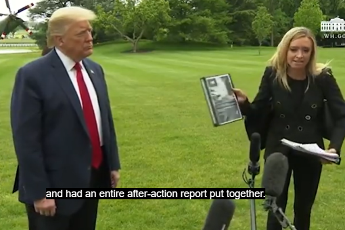 Kayleigh McEnany Has Some Binders, OK? They Say 'Pandemic' On Them, OK?