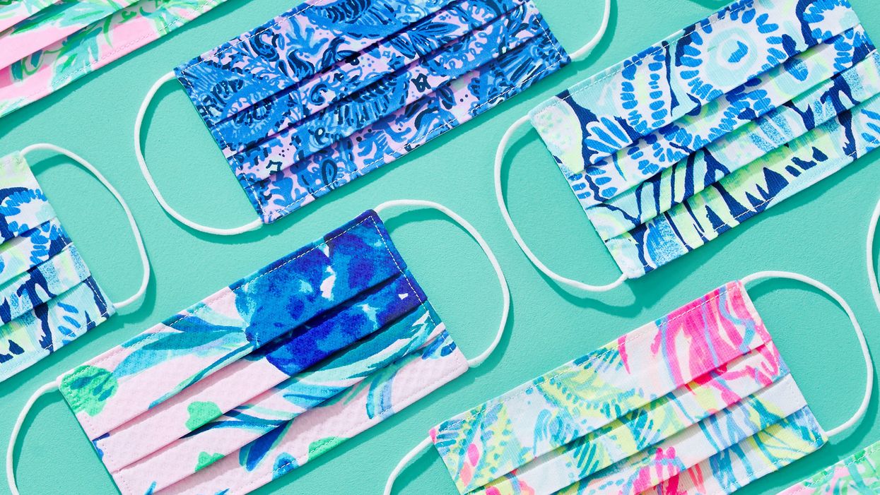 Lilly Pulitzer face masks are here, and they're the burst of color we needed