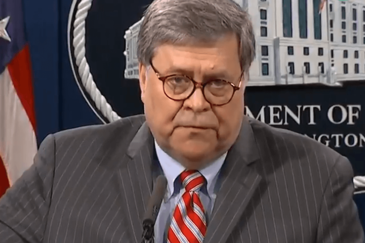 All Fun And Games Until Trump's Biggest Fluffers Start Accusing ... Bill Barr? ... Of Treason?