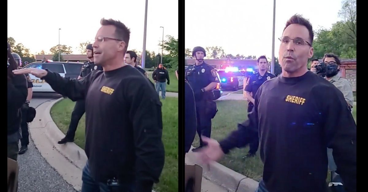Michigan Sheriff Tosses Aside His Riot Gear To Join George Floyd Protesters In Powerful Moment Of Solidarity