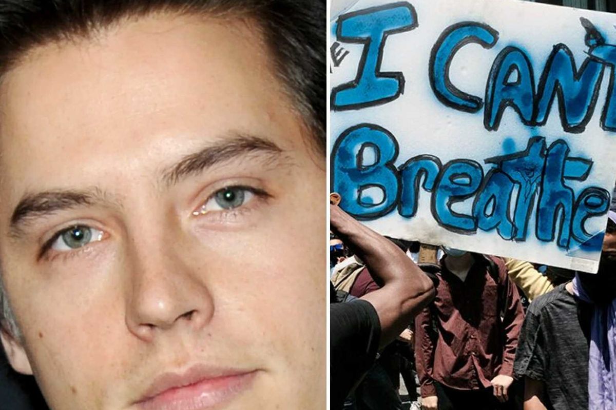 Cole Sprouse protest