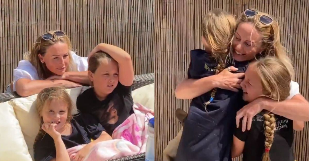 Physician Mom Surprises Her Daughters In Emotional Reunion Video After Nine Weeks Apart