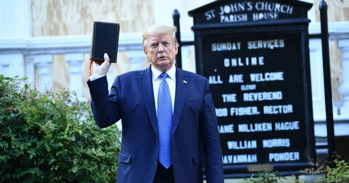 Obama's Former Photographer Just Threw Some Serious Shade At Trump's Bible Stunt With A Throwback Photo