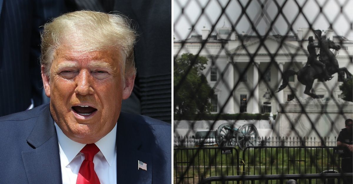 Trump Has Reportedly Built More Than Half as Much New Fencing Around the White House as He Did at the Southern Border