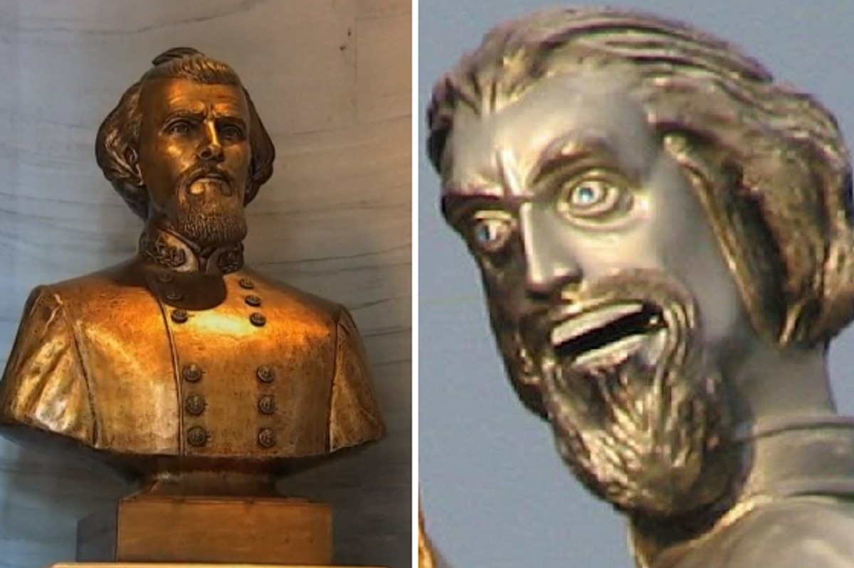 Tennessee Gonna Keep Bust Of Ol' Racist Traitor War Crimer In State Capitol, Because 'Heritage'