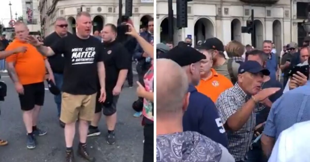 Rival Groups Of White Protesters Fight Over Who Is 'More Racist' In Bizarre Viral Video