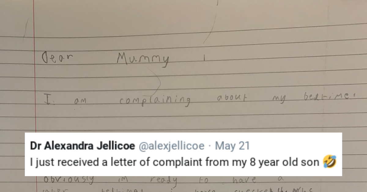 Mom Receives An Incredibly Professional Letter Of Complaint From Her 8-Year-Old Son Requesting A Later Bedtime