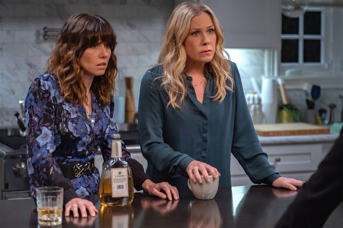 Christina Applegate and Linda Cardellini in "Dead to Me"