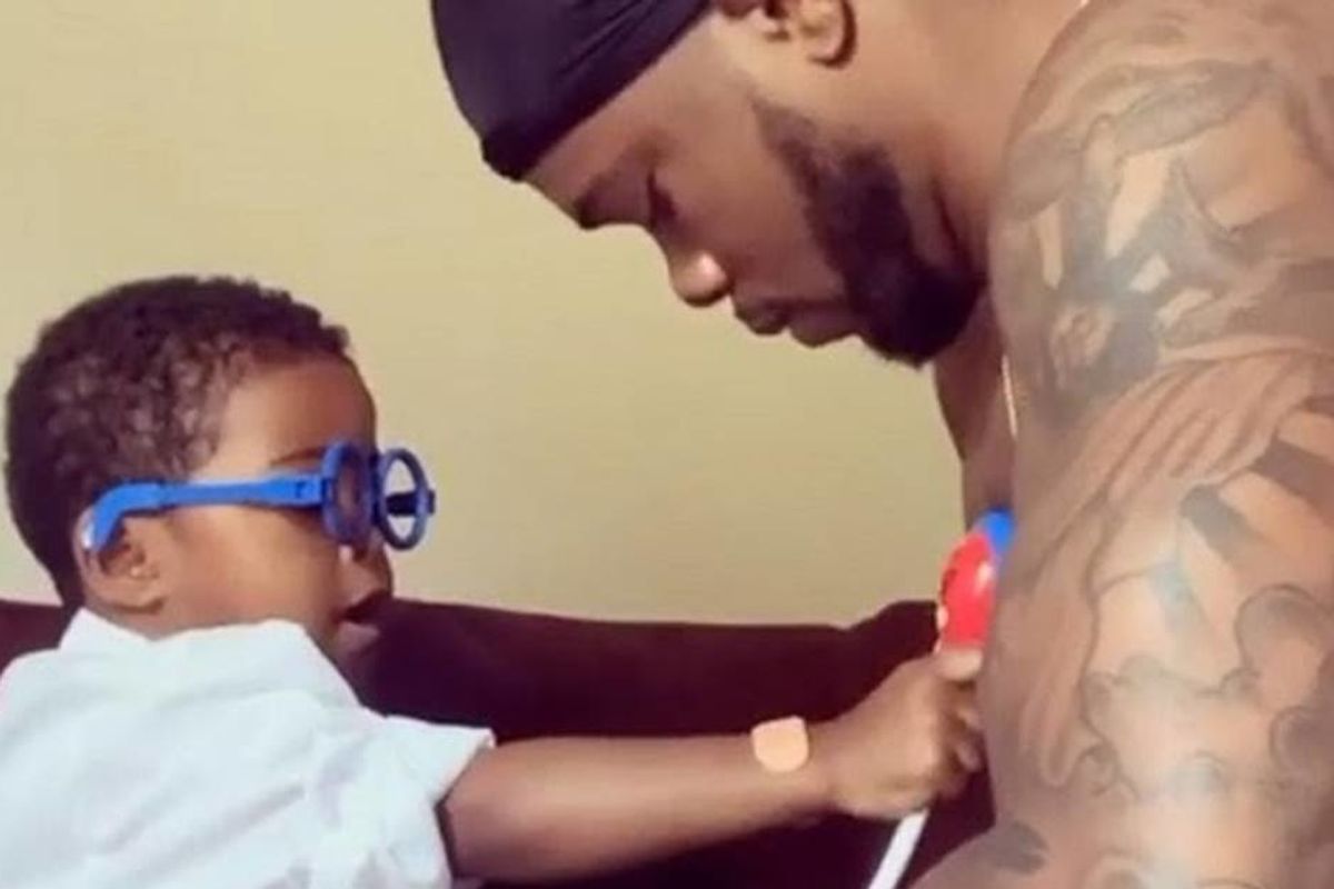 Adorable video of a three-year-old giving his dad a 'daily checkup' is just what the doctor ordered