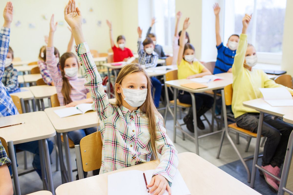 kids school classroom masks