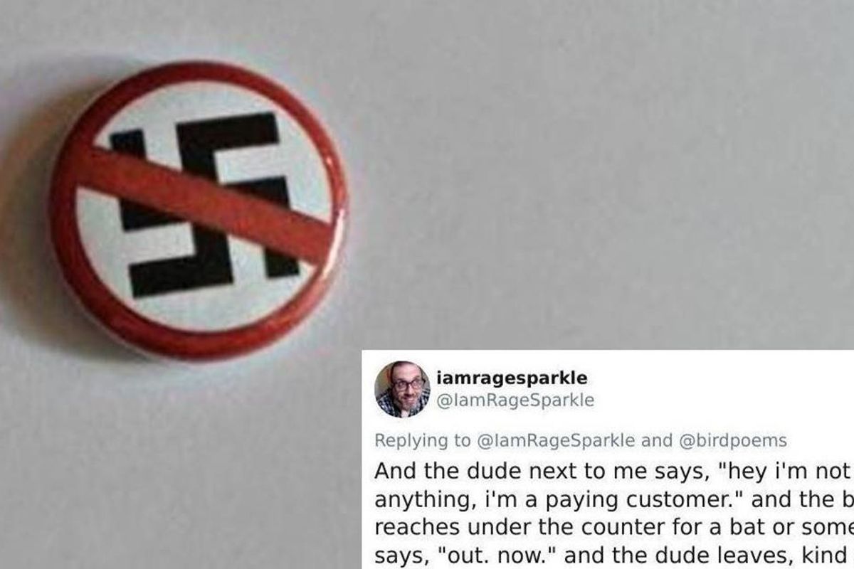 Bartender explains why he swiftly kicks out Nazis even if they're 'not bothering anyone'