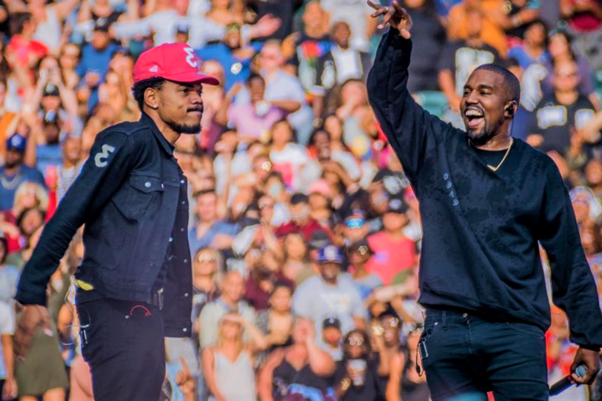 Chance the Rapper and Kanye West