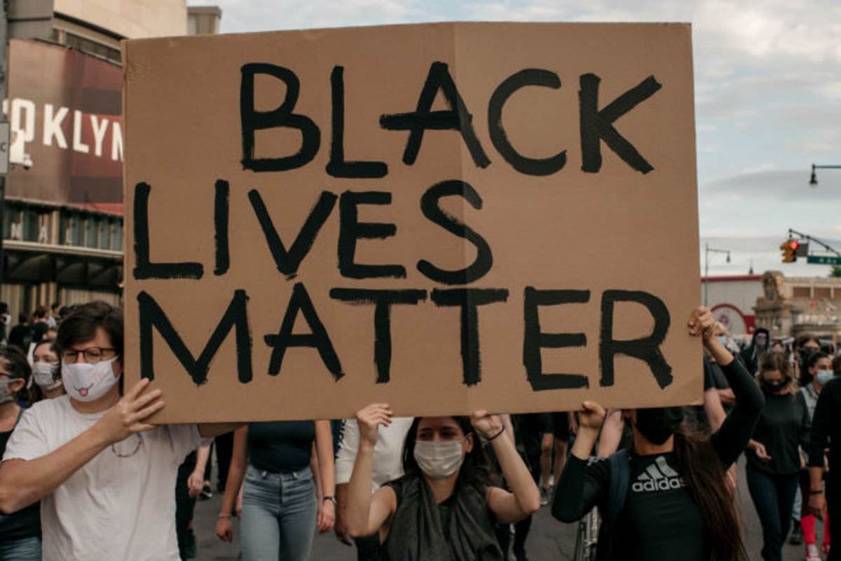 Black Lives Matter sign