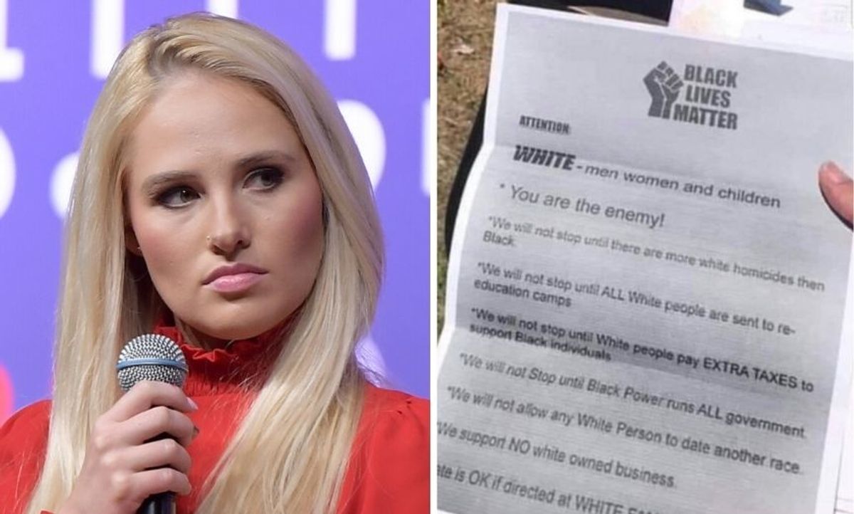 Tomi Lahren Apologizes After Tweeting Fake Black Lives Matter Flier That Declared White People 'the Enemy'