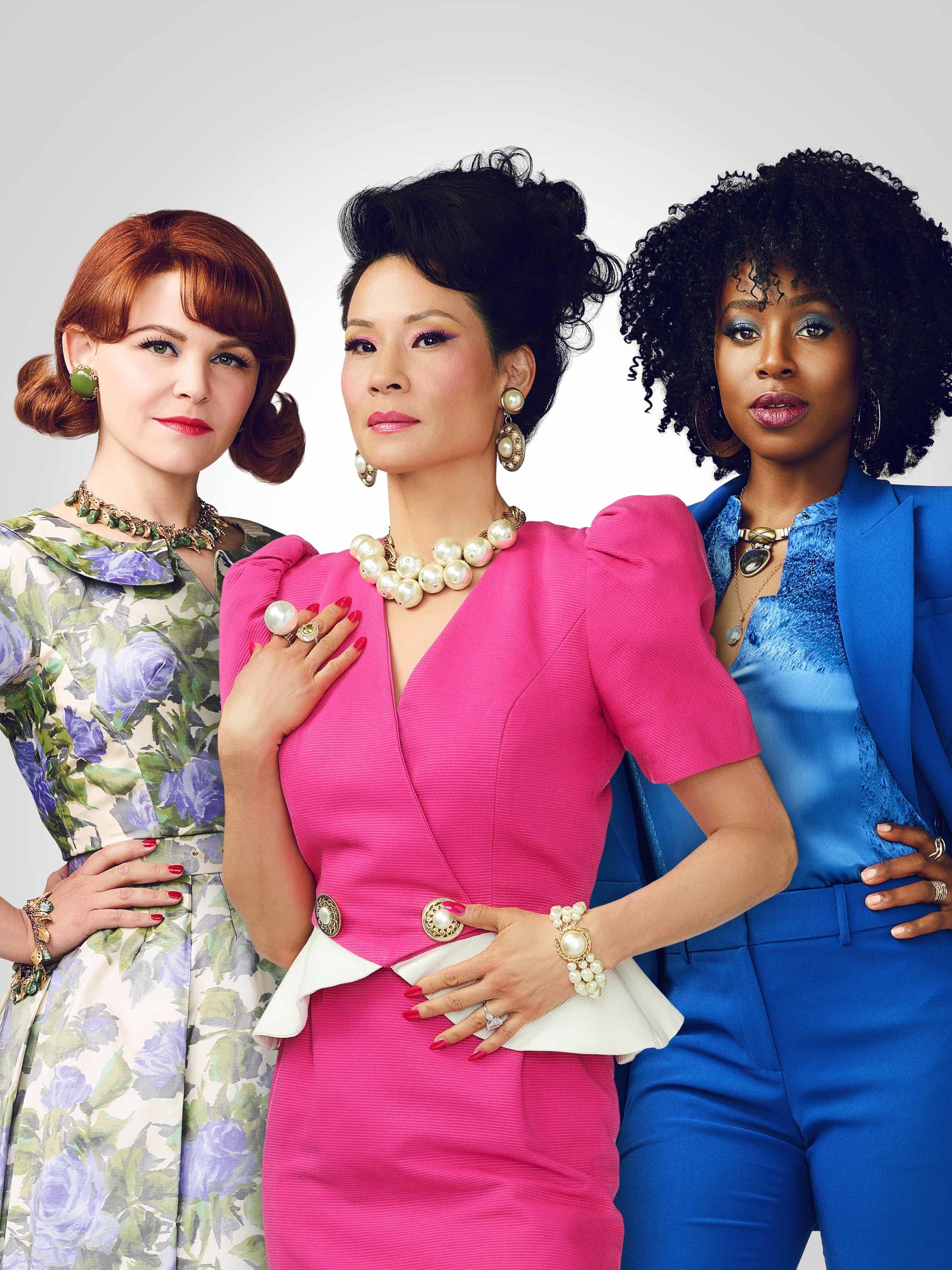 Ginnifer Goodwin, Lucy Liu, and Kirby Howell-Baptiste composite photo