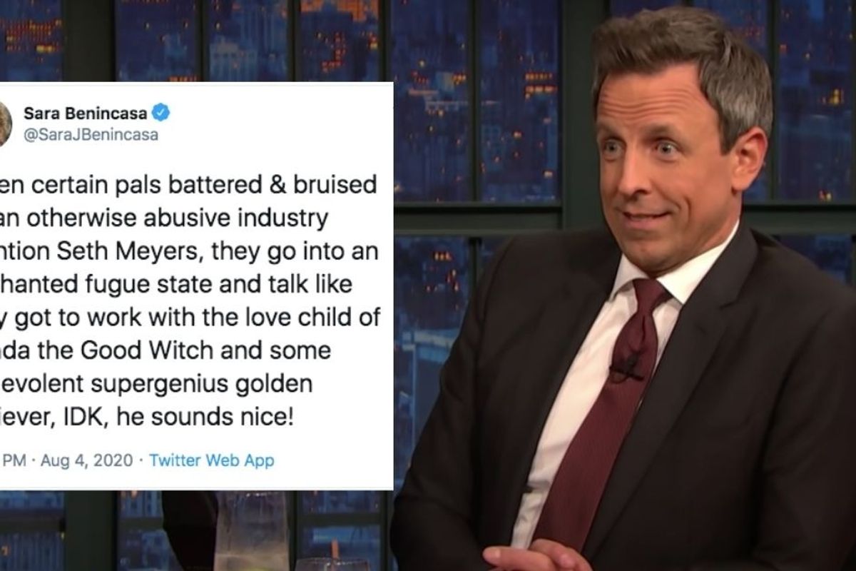 People are gushing over Seth Meyers being an extraordinarily good guy