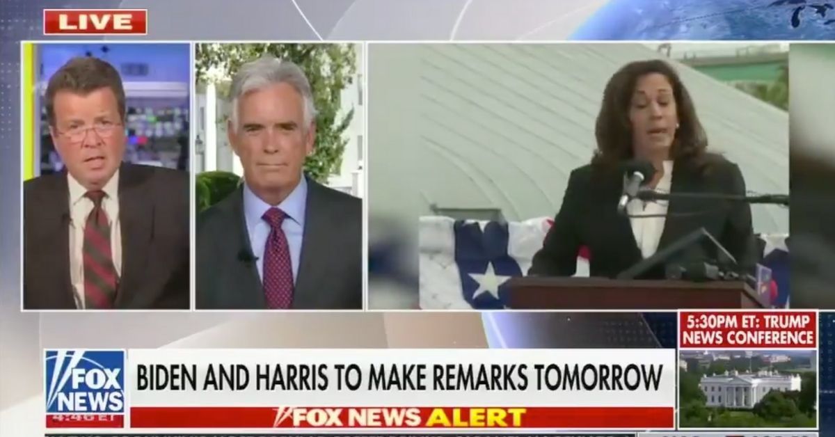 Fox News Host Awkwardly Fact-Checks Trump Campaign's Claim That Harris Called Biden 'Racist'