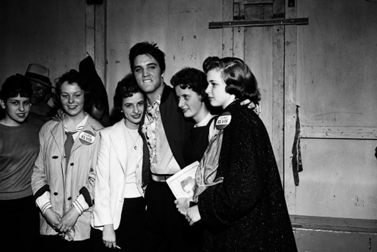Elvis Presley and teenagers