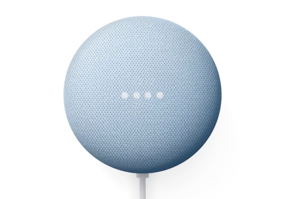 The Nest Mini smart speaker with Google Assistant