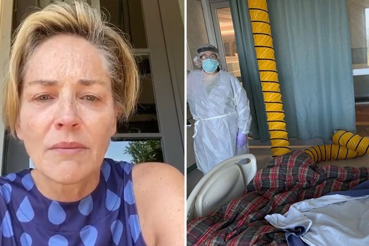Sharon Stone Covid