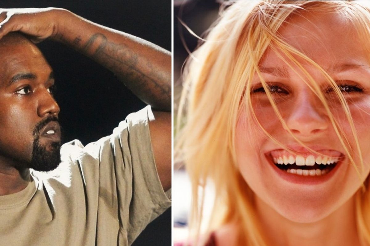 Kanye West and Kirsten Dunst