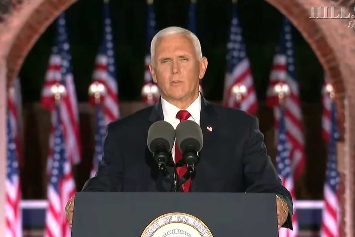 Evil Ken Doll Mike Pence Says Some Lie Words At The RNC