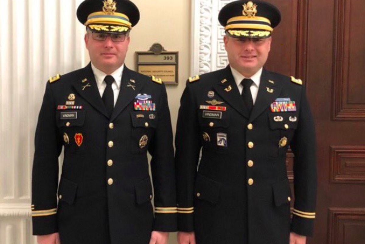 Vindman Brothers Burning Down NSC From BEYOND THE RETIREMENT GRAVE