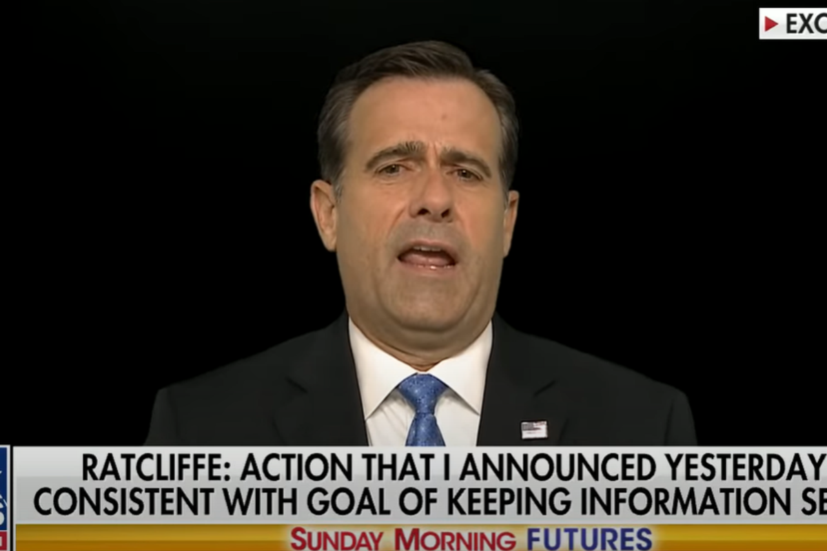'Trump Stooge' John Ratcliffe Knows Russia Attacking Election, But SHHHHH IT'S A SECRET