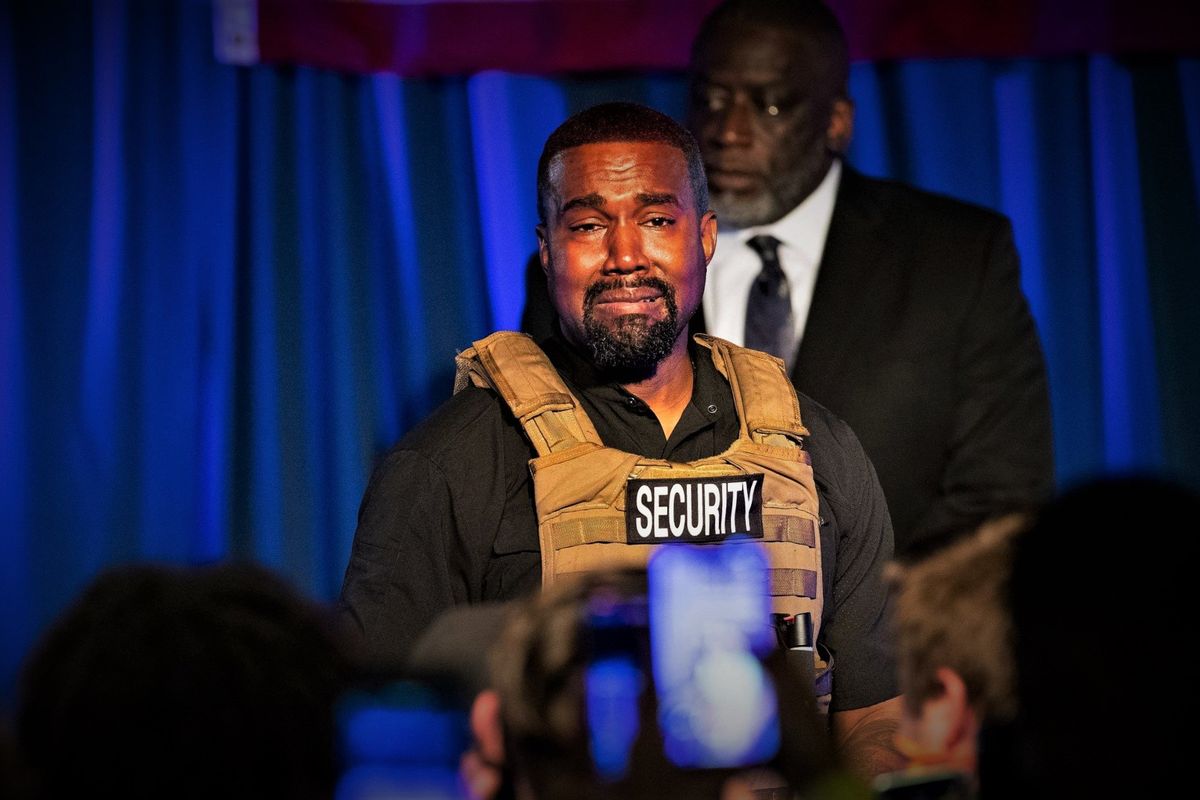 Kanye West Crying