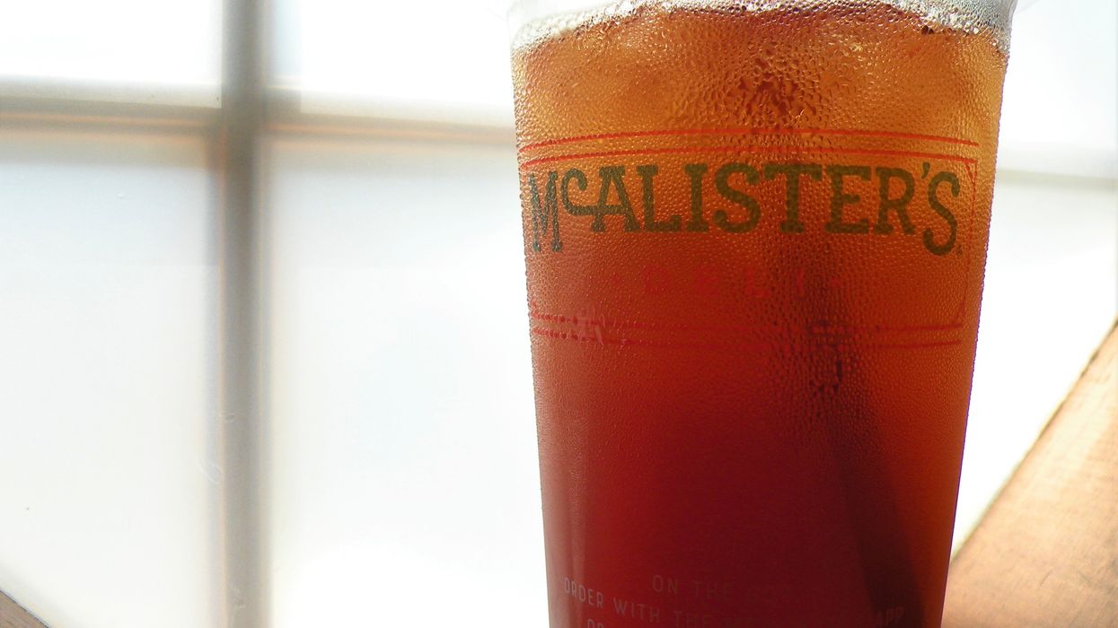 You can get a free 32-ounce sweet tea at McAlister's Deli today, no purchase needed