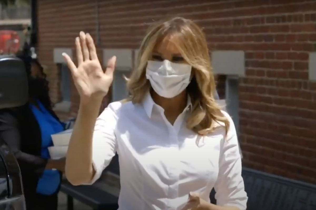 Melania Trump Reminds Us She’s Still First Lady With Rose Garden Reno Project