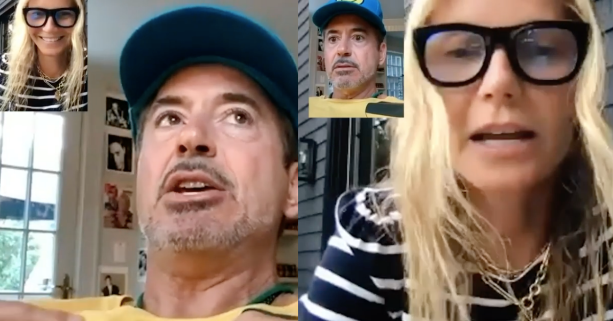 Gwyneth Paltrow Hilariously Derails Get-Out-The-Vote Video With Raunchy Comment To Robert Downey Jr.