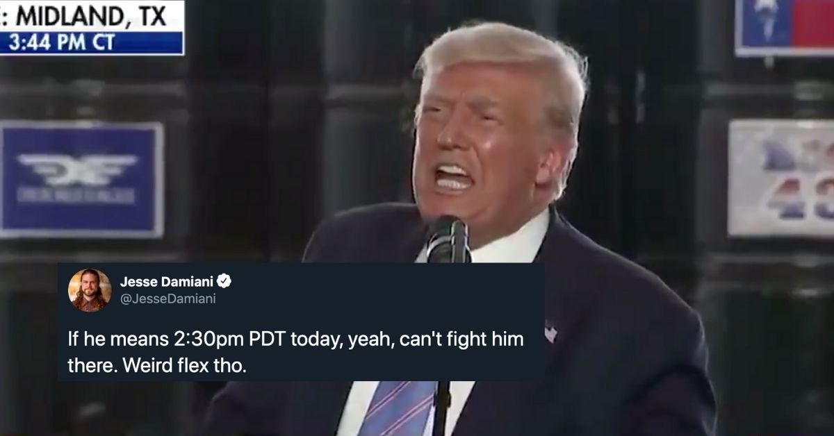 Trump Dragged After Ranting That Biden Wants US To Reach Net-Zero Carbon Emissions By '2:30'