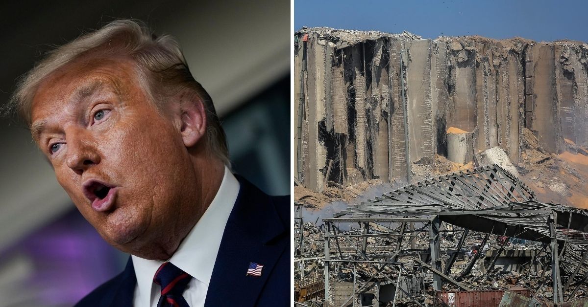 Pentagon Officials Refute Trump's Unfounded Claims That Beirut Explosion Was A 'Terrible Attack'