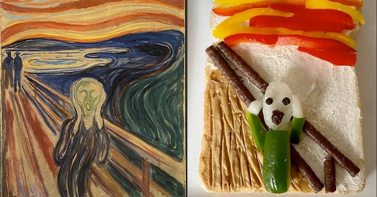 University Employee Cleverly Turns Art Masterpieces Into 'Tasty' Recreations On Toast