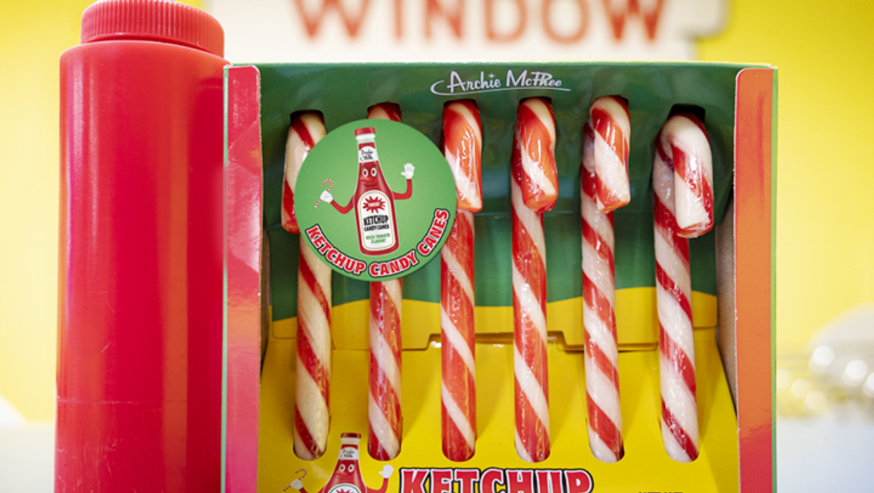 Ketchup candy canes are the Christmas treat nobody asked for