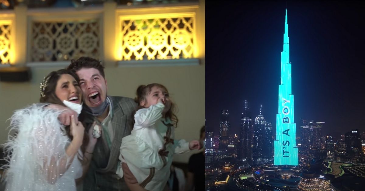 YouTubers Use World's Tallest Building For Over-The-Top Gender Reveal Announcement