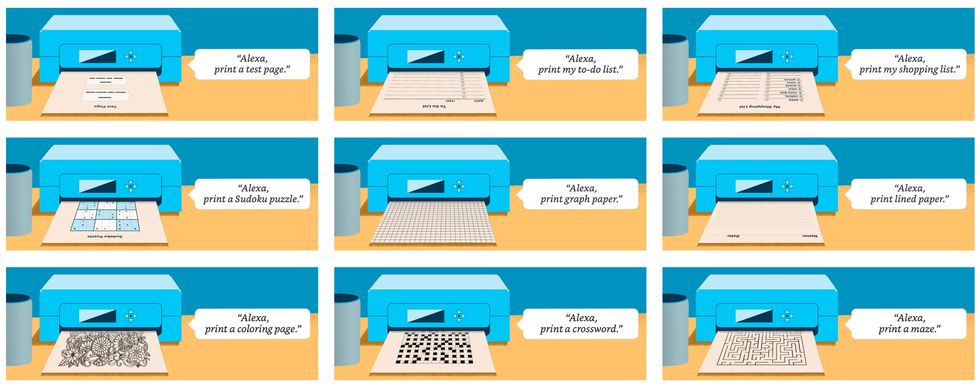 Alexa can now print lists crosswords and worksheets at home Gearbrain